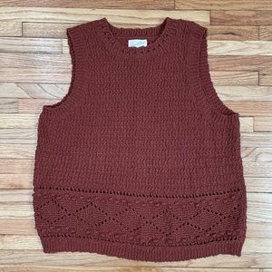 Universal Thread - Rust Knit Sweater Tank